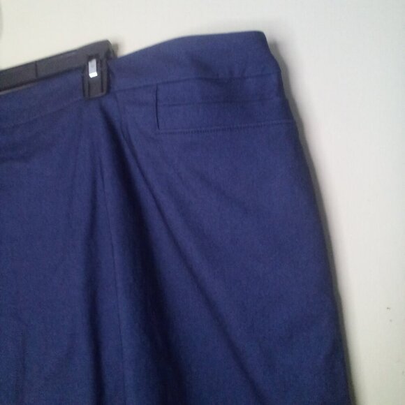 JMS Just My Size Skort Skirt 3X Women Elastic Waist Denim Look Faux Pockets Blue - Picture 8 of 14